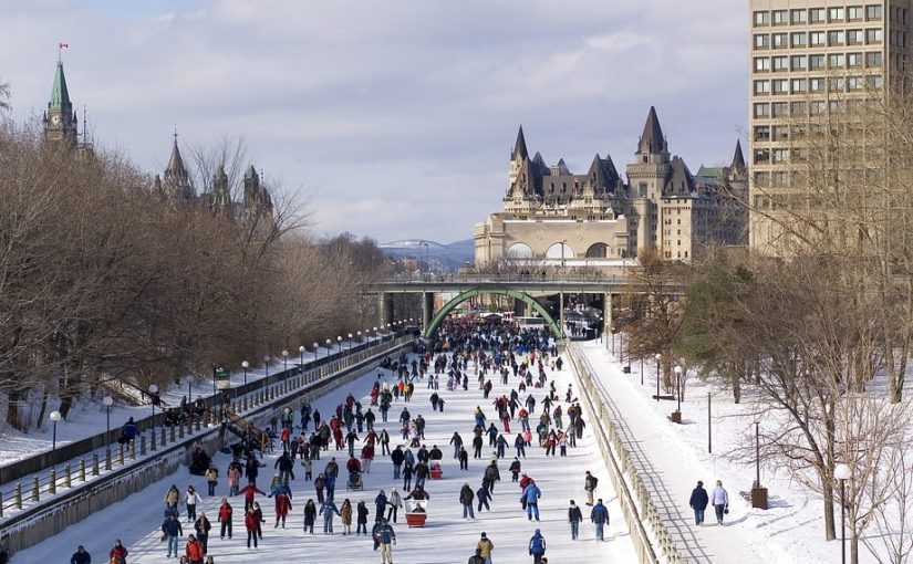 Катание на коньках на Rideau&nbsp;canal